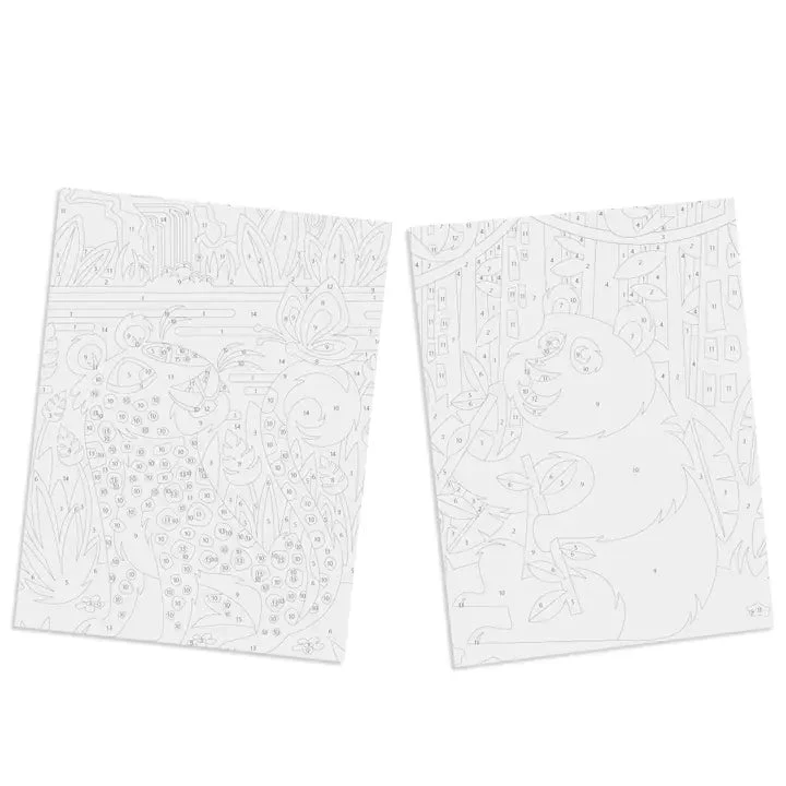 Peinture par numéros Kids "Panda & Leopard" – Image 3