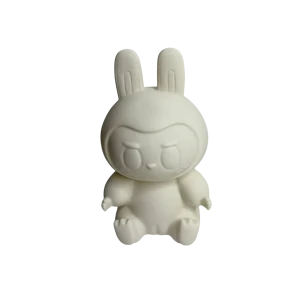 Kit Pouring Art Labubu 17 cm – Figurine tendance à personnaliser + 3 peintures