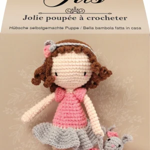 Kit Jolie Poupée à Crocheter – Iris – Graine Créative x Ligne Rétro | Amigurumi DIY