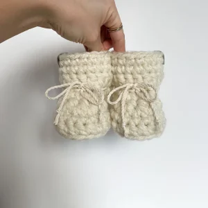 Bottines tricotées semelle doublée