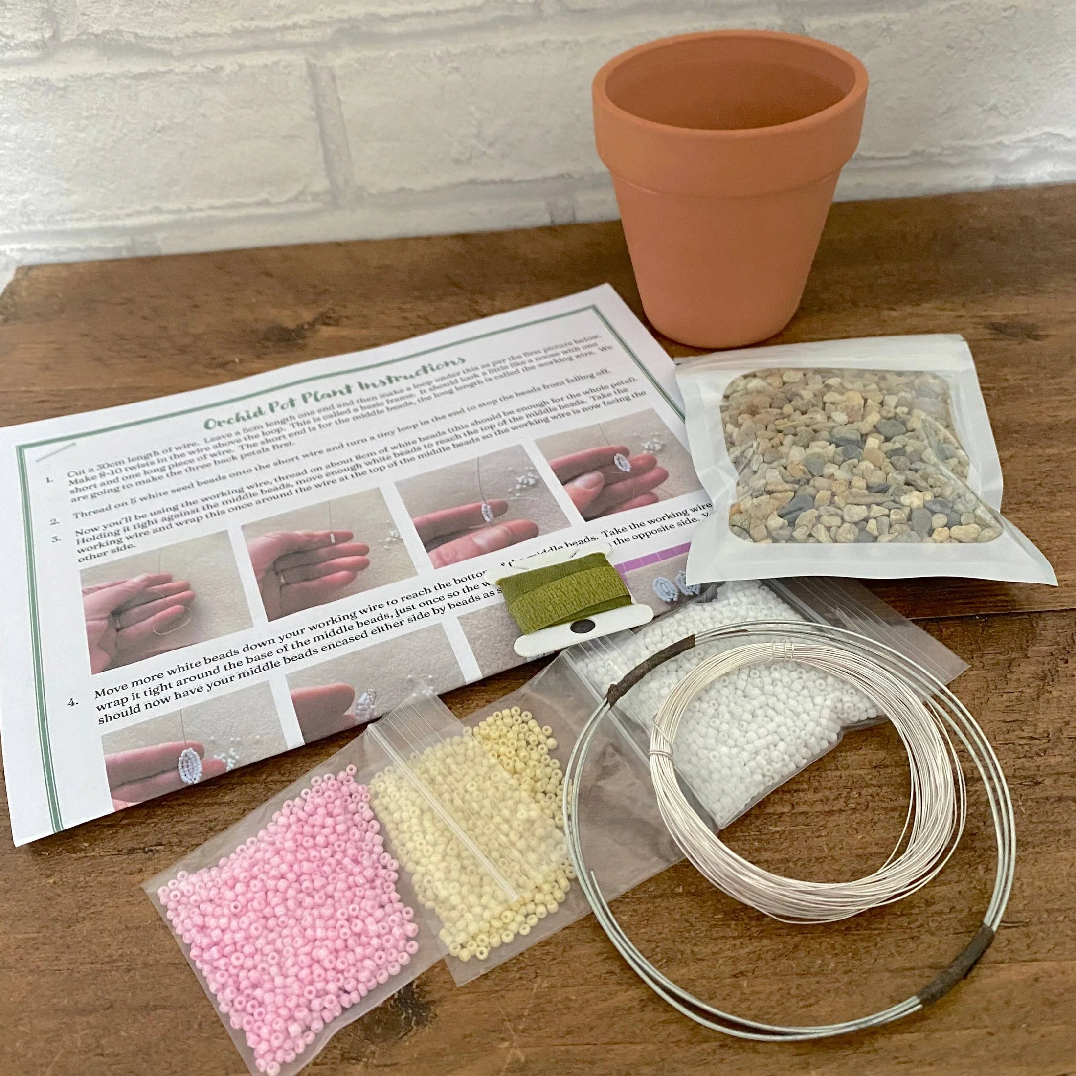 Kit de bricolage pour plantes d'orchidées pour adultes. Cadeau créatif – Image 3