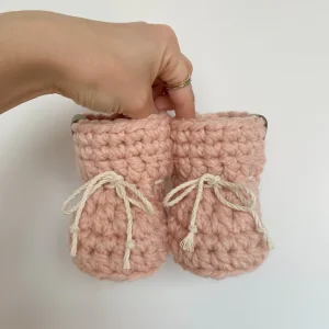 Bottines tricotées semelle doublée