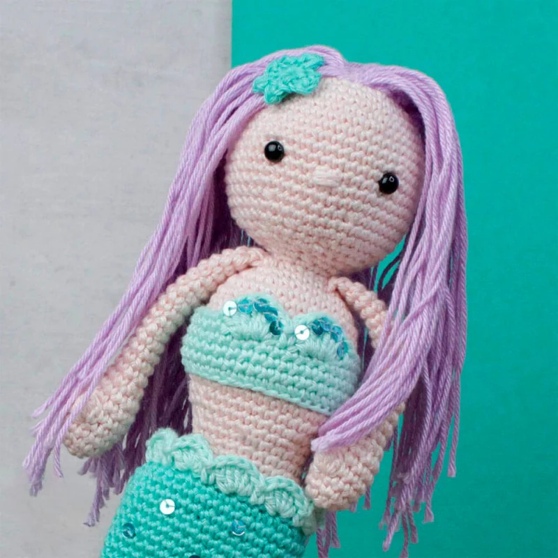 Kit DIY Crochet – Milou la Sirène (Hardicraft®) | Amigurumi complet multilingue – Image 3