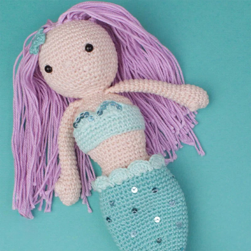 Kit DIY Crochet – Milou la Sirène (Hardicraft®) | Amigurumi complet multilingue – Image 4