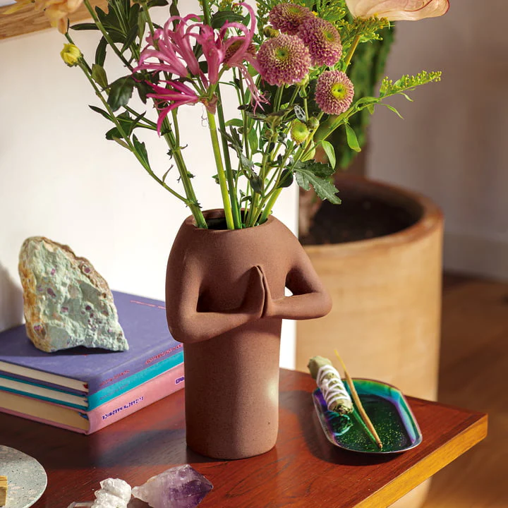 Doiy - Vase Namaste, marron – Image 2