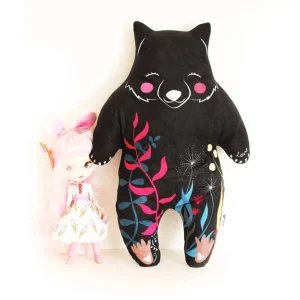 Kit de Couture – Coussin Wombat Softie (Miss Ella) | Velours ultra-doux, patron & pas-à-pas