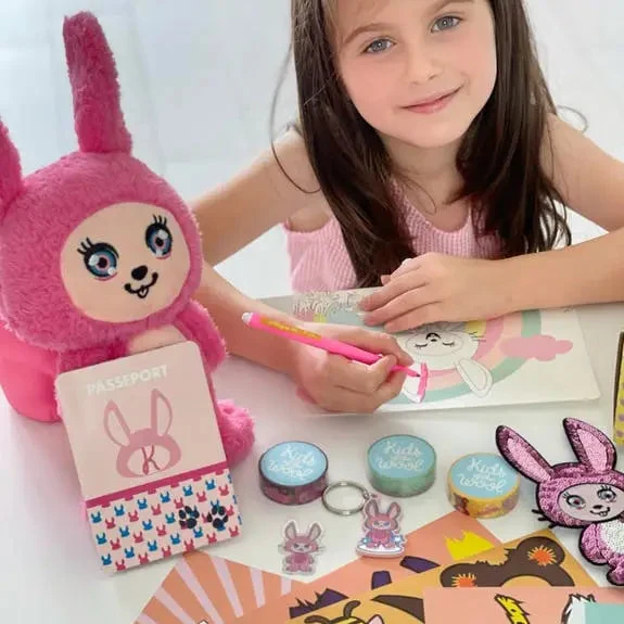 Box Créative Lapin Rita – Coffret Activités Enfant 3-9 ans | Kids of the Wool | Peluche & Accessoires – Image 3