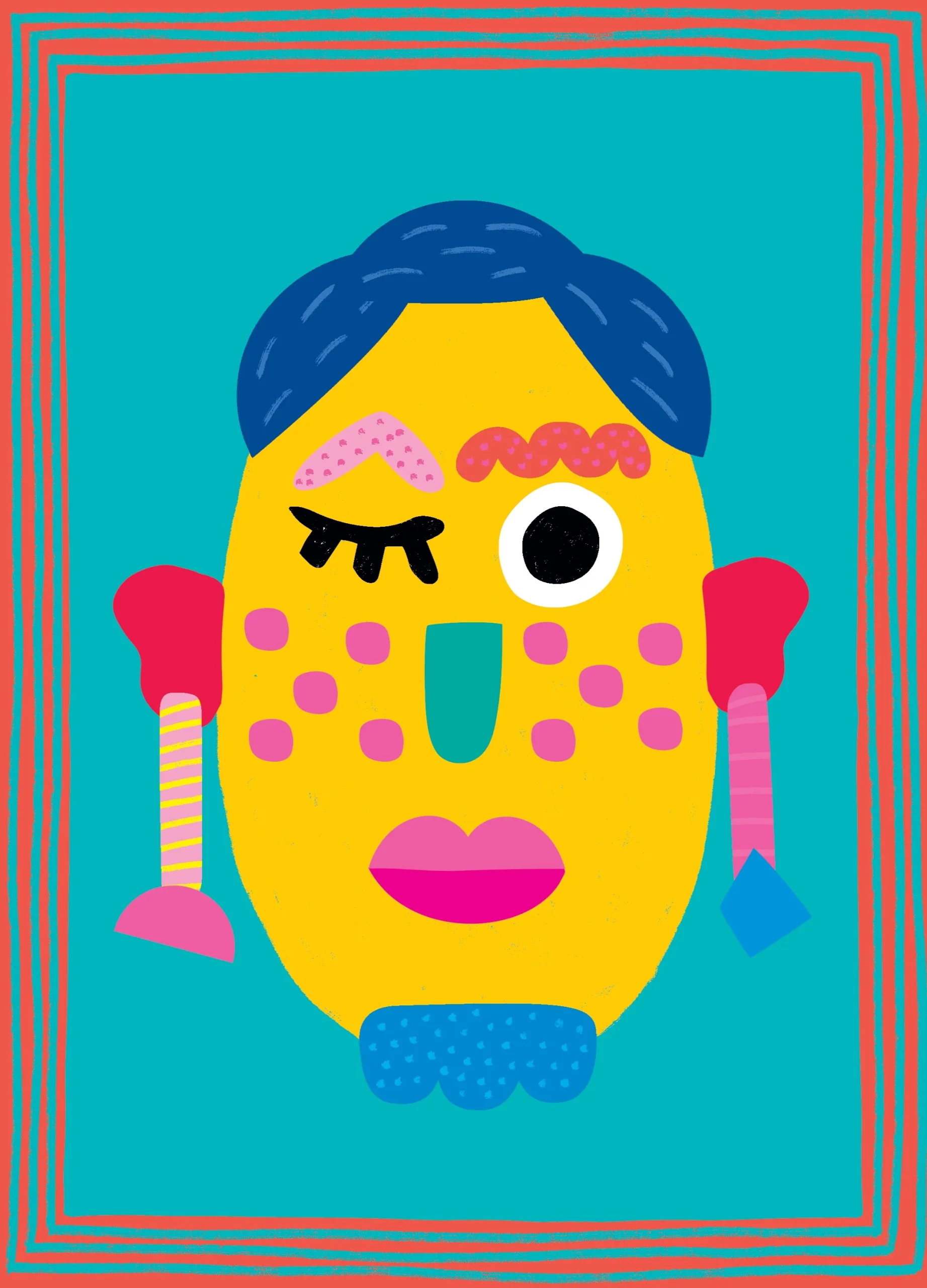 FUNNY PORTRAITS – Kit créatif 8 portraits rigolos dès 3 ans | OMY x Gallimard – Image 3