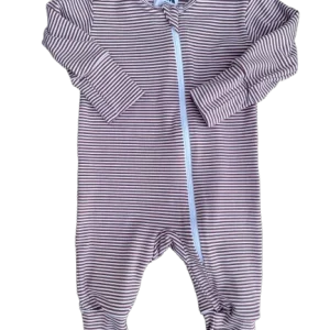 1 pièce évolutif rayé prune