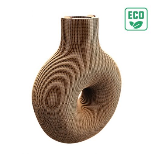 Puzzle 3D Vase Nordique – Sculpture en Carton Recyclé CARTONIC – Image 2