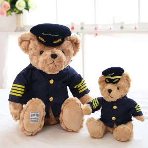 Ours en peluche Pilote Commandant de bord