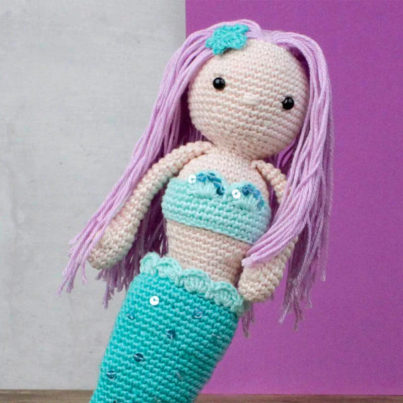 Kit DIY Crochet – Milou la Sirène (Hardicraft®) | Amigurumi complet multilingue – Image 2