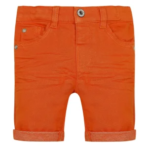 Bermuda orange en denim