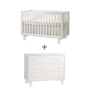 Bjorn - Lit convertible et commode 3 tiroirs