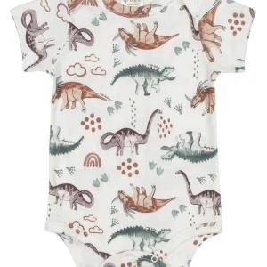 Cache-couche à manches courtes - Dinosaures