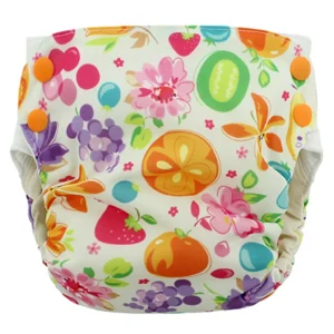 Couche tout-en-un simplex - Boutons pression sur le côté - Coton bio