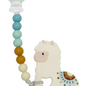 Duo attache-suce et jouet de dentition - Llama Gem