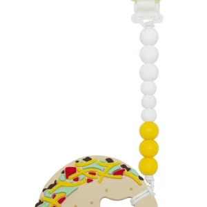 Duo attache-suce et jouet de dentition - Tacos Gem