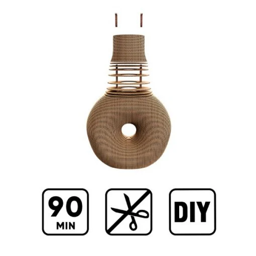 Puzzle 3D Vase Nordique – Sculpture en Carton Recyclé CARTONIC – Image 3