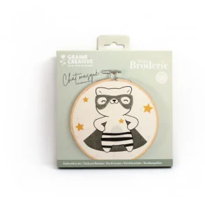 KIT BRODERIE PARTIELLE CHAT MASQUE