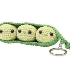 Kit crochet Amigurumi Porte clé - Petits Pois en cosse