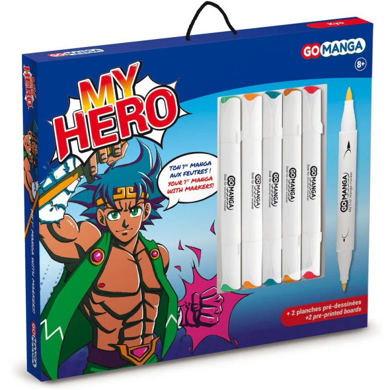 KIT DESSIN MANGA MY HERO GO MANGA "KYO" DE GO MANGA