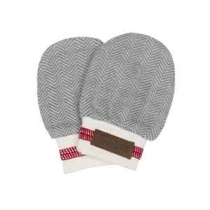 Mitaines pour nouveau-né- Collection cottage - Driftwood gris