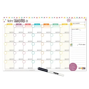 Organisateur familial horizontal - Notre mois ensemble