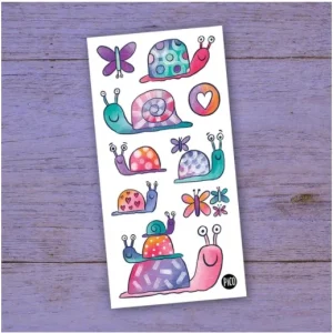Tatouages temporaires - Margot l'escargot et ses amies