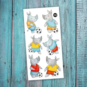 Tatouages temporaires - Rico le joueur de soccer